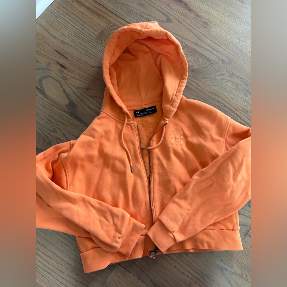 Orange Zip-Up Hoodie